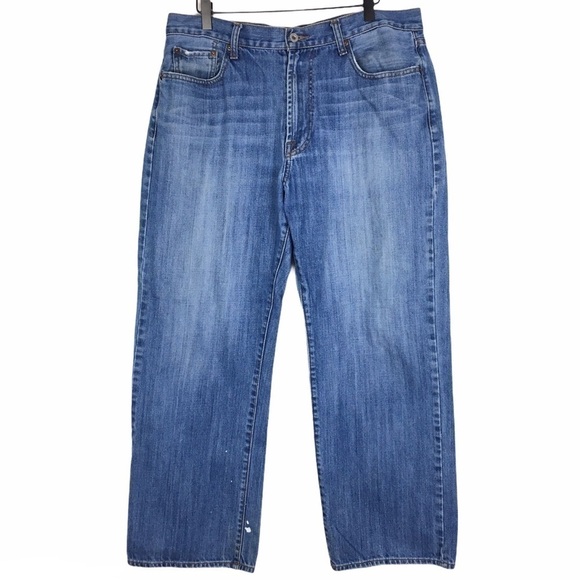 LUCKY BRAND Jeans 181 Relaxed Straight Fit Short Inseam Denim 7MG1001 Size 36 - Picture 1 of 16